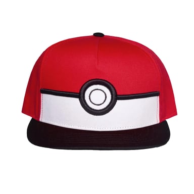 Pokemon Volwassen unisex Pokeball Honkbalpet (Rood/Wit/Zwart)