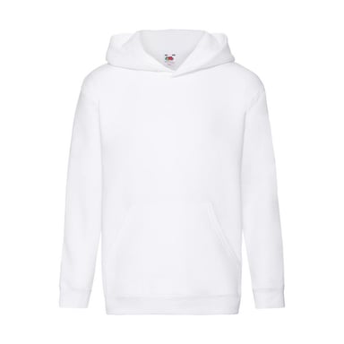 Fruit of the Loom Childrens/Kids Premium Plain Hoodie (White)