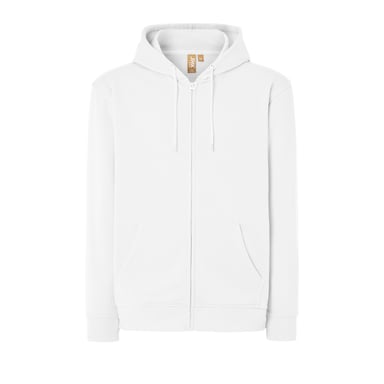 JHK Unisex Adult Fuji Full Zip Hoodie (White)