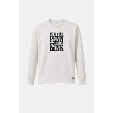 Penn & Ink Willow 05m-90 penn and ink sweater print ecru mel. black