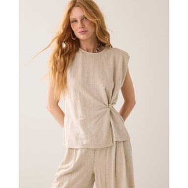 Summum 3s5299-30761 702 top linen look pebblebeige