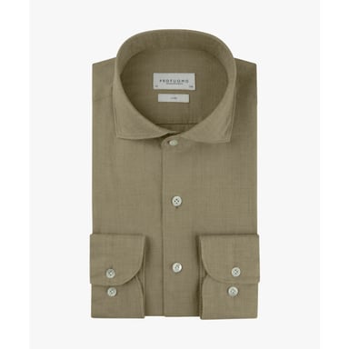 Profuomo Ppxh10017p shirt cutaway sf mid green