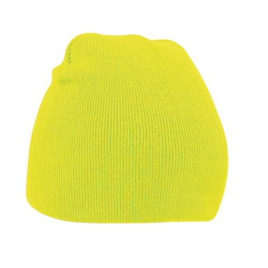 Beechfield Unisex Adult Original Pull-On Beanie (Fluorescent Yellow)