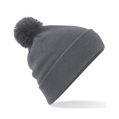 Beechfield Originele Pom Pom muts (Grafietgrijs)