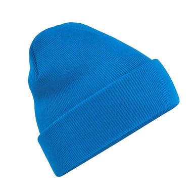 Beechfield Unisex Adults Original Cuffed Beanie (Sapphire Blue)