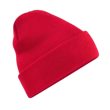 Beechfield Unisex Adults Original Cuffed Beanie (Classic Red)