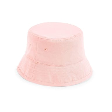 Beechfield Childrens/Kids Organic Cotton Bucket Hat (Powder Pink)