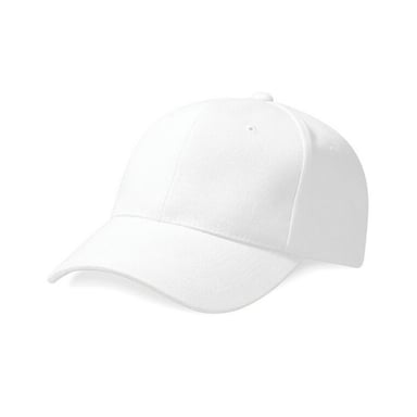 Beechfield Unisex Adult Pro-Style Heavy Brushed Cotton Baseball Cap (White)