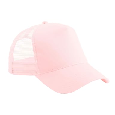 Beechfield Childrens/Kids Snapback Trucker Cap (Pastel Pink)