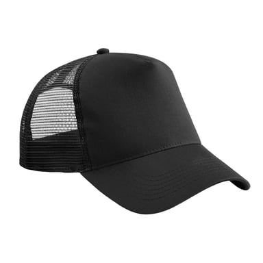 Beechfield Childrens/Kids Snapback Trucker Cap (Black)