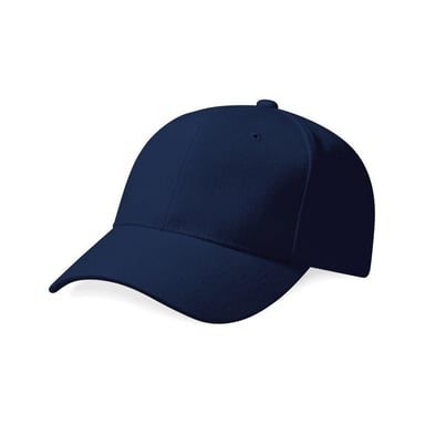 Beechfield Unisex Pro-Style Heavy Brushed Cotton Baseball Cap voor volwassenen (Franse marine)