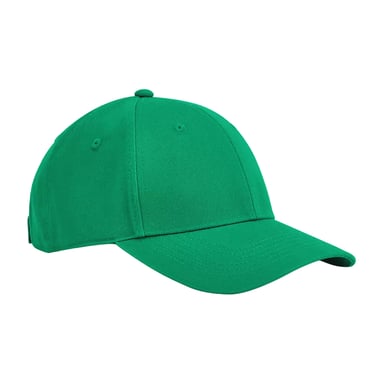 Beechfield Childrens/Kids EarthAware 6 Panel Organic Cotton Baseball Cap (Kelly Green)