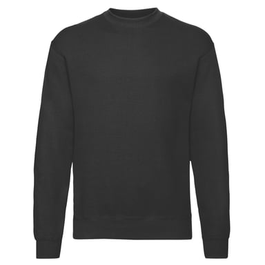 Fruit of the Loom Mens Classic Set-in Sweatshirt (Black)