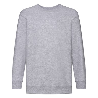 Fruit of the Loom Childrens/Kids Classic Plain Set-in Sweatshirt (Heather Grey)