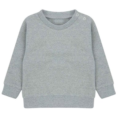 Larkwood Childrens/Kids Plain Sustainable Sweatshirt (Heather Grey)