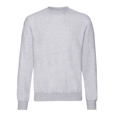 Fruit Of The Loom Mens Classic Heather Set-in Sweatshirt (Dark Grey)