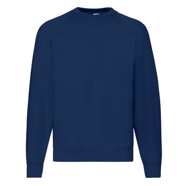 Fruit of the Loom Mens Classic Raglan Sweatshirt (Navy)