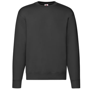 Fruit of the Loom Mens Premium Set-in Sweatshirt (Black)