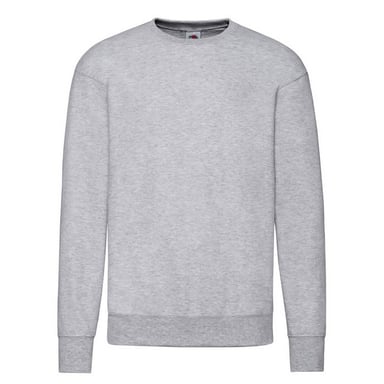 Fruit Of The Loom Mens Lightweight Set-in Sweatshirt (Heather Grey)
