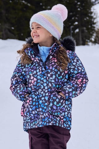 'Ranger' Printed Kids Parka Jacket Water Resistant Warm Cosy Coat Navy
