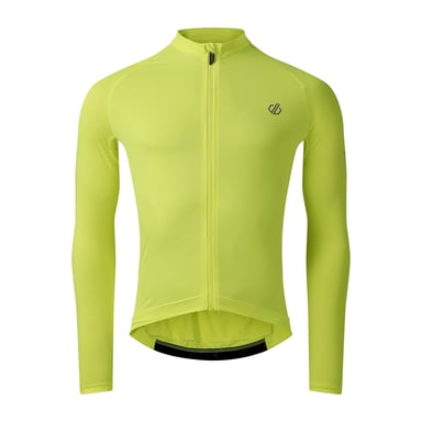 Dare 2B Mens Lightning Long-Sleeved Cycling Jersey (Fluro Yellow)