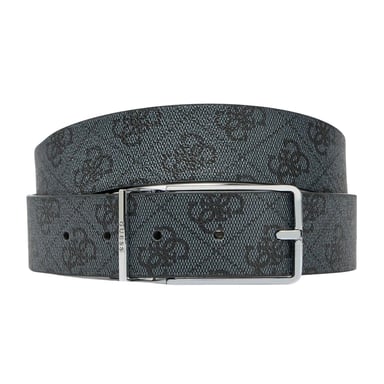 Guess Mens Bmaglo Cowhide Leather Reversible Belt (Grey)