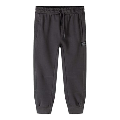 Minoti Boys Small Logo Panelled Jogging Bottoms (Grey)
