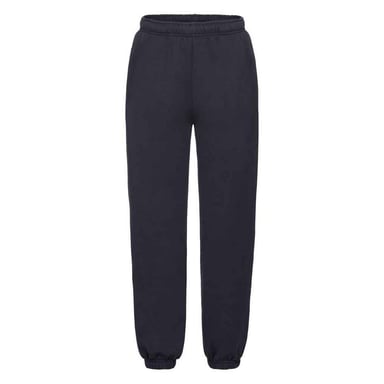 Fruit of the Loom Childrens/Kids Premium Elasticated Cuff Jogging Bottoms (Deep Navy)