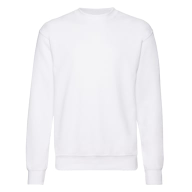 Fruit of the Loom Mens Classic Set-in Sweatshirt (White)