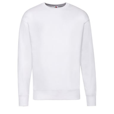 Fruit Of The Loom Mens Lightweight Set-in Sweatshirt (White)