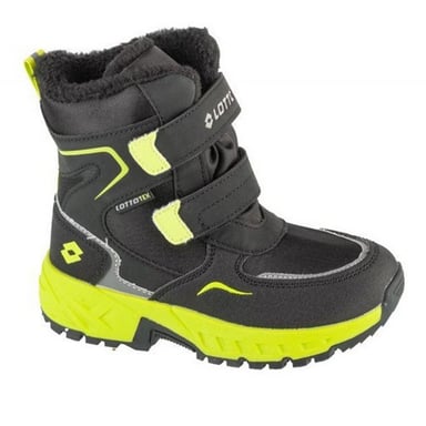 Lotto Boys Alstyne Tex Snow Boots (Black/Yellow)