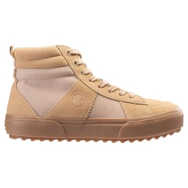 Iguana Mens Bomer Mid Suede Shoes (Beige)