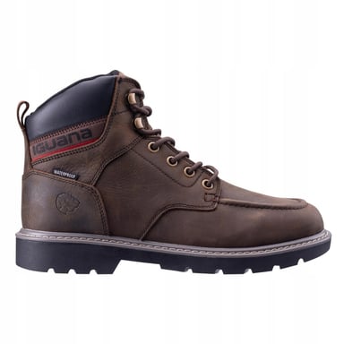Iguana Mens Domer Mid Cut Winter Boots (Dark Brown/Black)