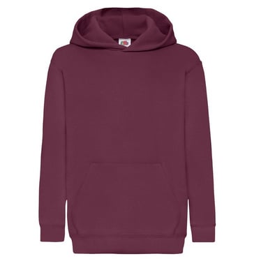 Fruit of the Loom Childrens/Kids Classic Hoodie (Burgundy)
