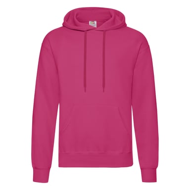 Fruit of the Loom Mens Classic Hooded Hoodie (Fuchsia)