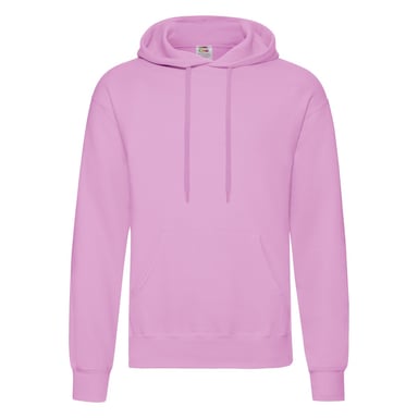 Fruit of the Loom Mens Classic Hoodie (Light Pink)