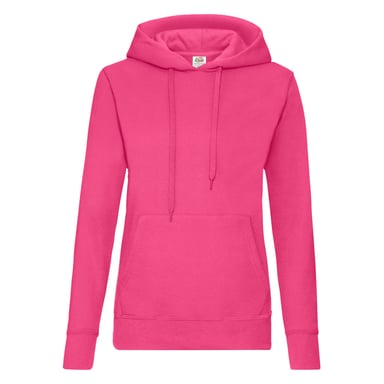 Fruit of the Loom Womens/Ladies Classic Hoodie (Fuchsia)