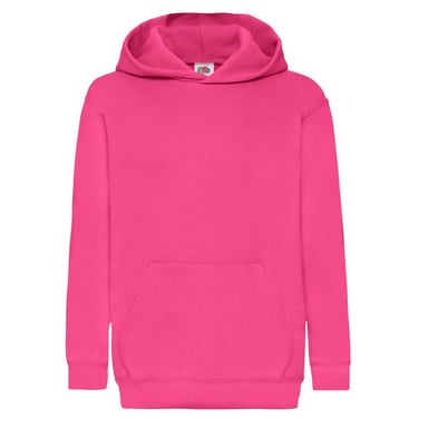 Fruit of the Loom Childrens/Kids Classic Hoodie (Fuchsia)