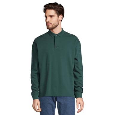 SOLS Unisex Adult Heritage Polo Neck Sweatshirt (Green Empire)