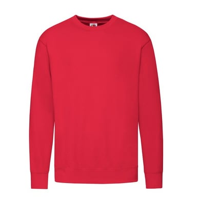 Fruit Of The Loom Mens Lightweight Set-in Sweatshirt (Red)