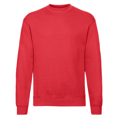 Fruit of the Loom Mens Classic Set-in Sweatshirt (Red)