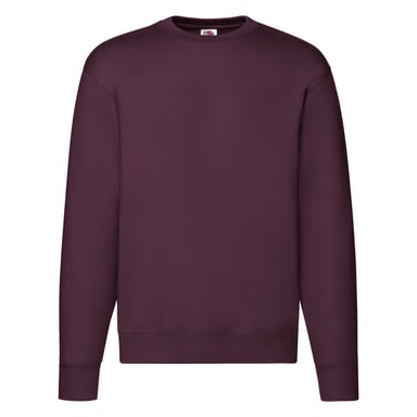 Fruit of the Loom Mens Premium Set-in Sweatshirt (Burgundy)