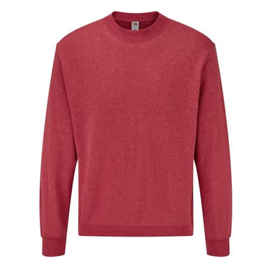 Fruit of the Loom Mens Classic Set-in Sweatshirt (Heather Red)