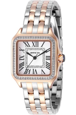 Invicta Angel 50580 Women's Watch - Quartz Movement - Stainless Steel with Silver Dial - 28 mm