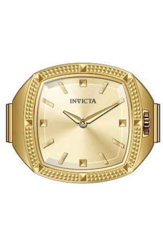 Invicta Mini Ring 50638 Women's Watch - Quartz Movement - Stainless Steel with Gold Dial - 23 mm