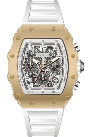 INVICTA Racing 69701 Men's Watch - Quartz Movement - Acrylic with Silver Dial - 43 mm