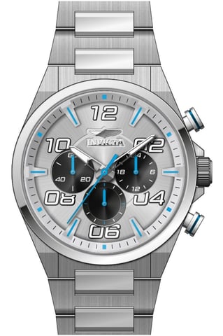 Invicta Speedway 50423 Men's Watch - Quartz Movement - Stainless Steel with Silver Dial - 44 mm