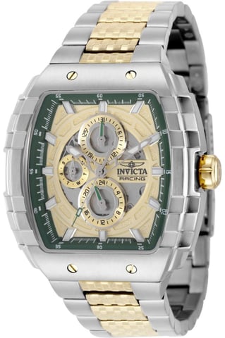 Invicta S1 Rally 50236 Men's Watch - Quartz Movement - Stainless Steel with Gold Dial - 47 mm