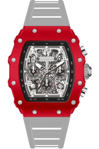 INVICTA Racing 69692 Men's Watch - Quartz Movement - Acrylic with Silver Dial - 43 mm