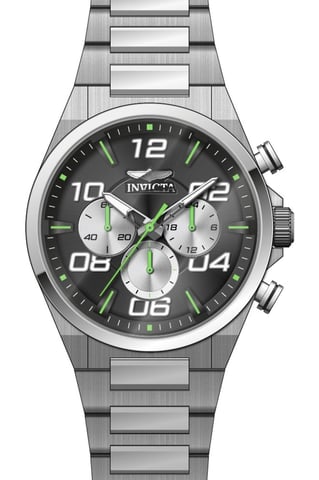 Invicta Speedway 50427 Men's Watch - Quartz Movement - Stainless Steel with Black Dial - 44 mm